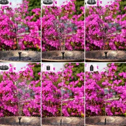 FONTANA CON PANNELLO SOLARE DA GIARDINO PER LAGHETTO PISCINA UCCELLI ACQUA