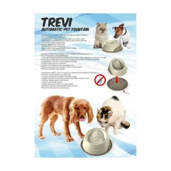 FONTANA FONTANELLA PER CANI E GATTI CON POMPA DA 2L SILENZIOSA DISTRIBUTORE ACUA