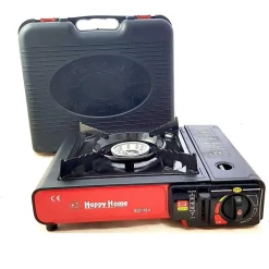 FORNELLO A GAS SINGOLO PORTATILE CON CUSTODIA BDZ-155-A PER CAMPEGGIO HOT POT