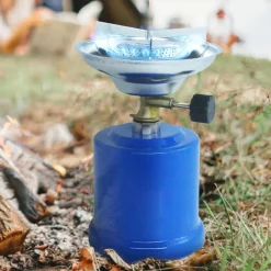 FORNELLO GAS PORTATILE FORNELLINO PER CAMPEGGIO CAMPING DA VIAGGIO DI EMERGENZA
