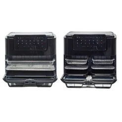 FORNO + FRIGGITRICE AD ARIA MULTIFUNZIONE CON DOPPIO SECCHIO STACCABILE 12LT 2600W