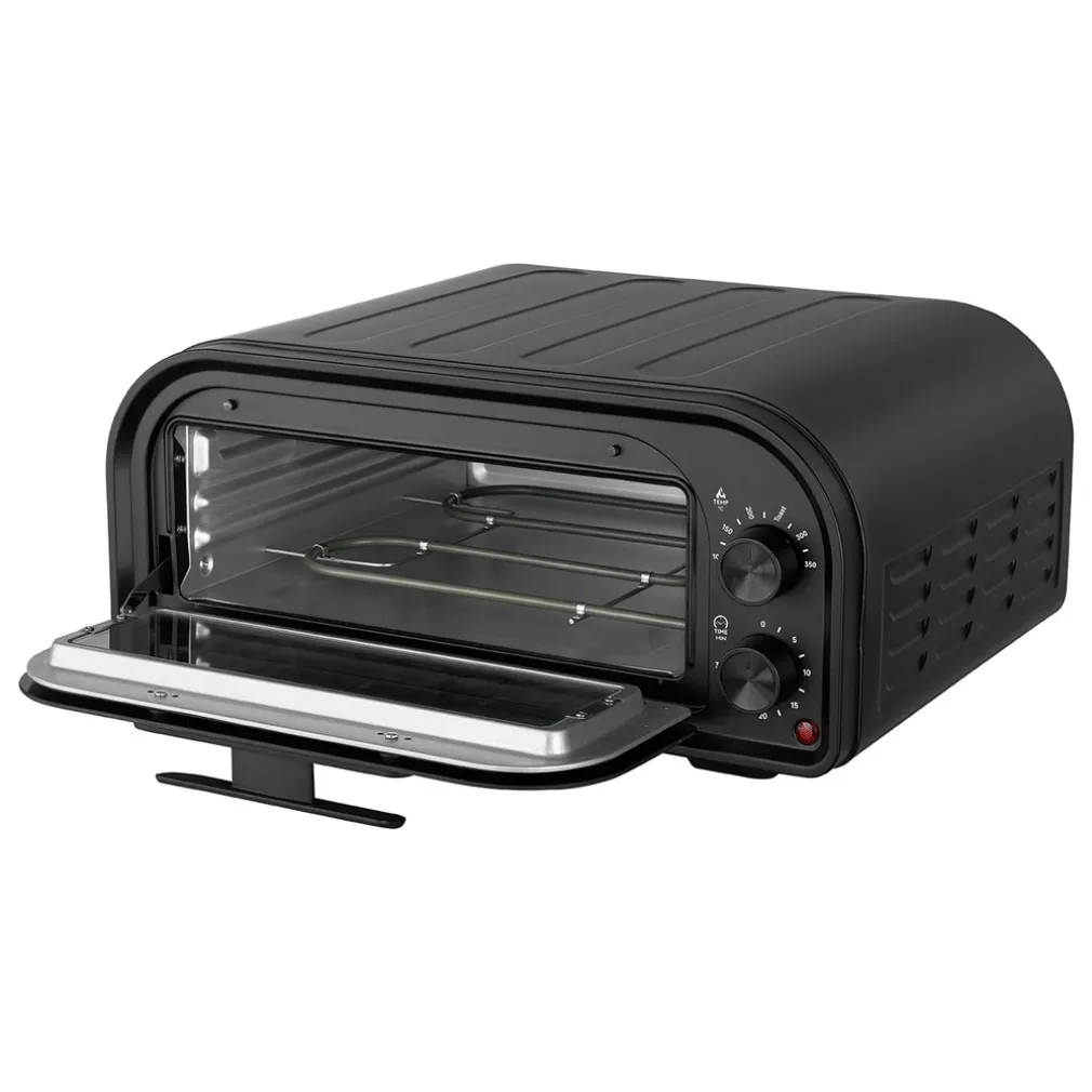 FORNO PER PIZZA CON PIETRA REFRATTARIA 1600W COTTURA RAPIDA DOPPIO ELEMENTO RISCALDANTE