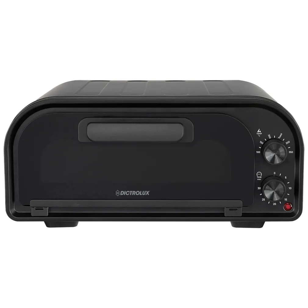 FORNO PER PIZZA CON PIETRA REFRATTARIA 1600W COTTURA RAPIDA DOPPIO ELEMENTO RISCALDANTE