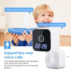 FOTOCAMERA HD 1080P WIFI SICUREZZA IP HOME CAM VISIONE NOTTURNA OROLOGIO Q-SX909