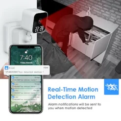 FOTOCAMERA HD 1080P WIFI SICUREZZA IP HOME CAM VISIONE NOTTURNA OROLOGIO Q-SX909