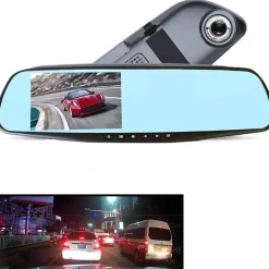 FOTOCAMERA PER AUTO SPECCHIO TOUCH FULL HD 5" GUIDA CON DOPPIO OBIETTIVO QY-4500