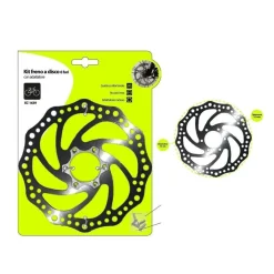 FRENO A DISCO A 6 FORI CON ADATTATORE INGRANAGGIO 16 CM BICI BICICLETTA XC-1639