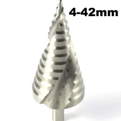 FRESA A GRADINI SCALINI CONICA HSS 4-42MM ALLARGAFORI PUNTA PER METALLO