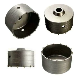 FRESA A TAZZA 120 MM CAROTATRICE CON ASTA SDS PLUS 80 CM CALCESTRUZZO CEMENTO