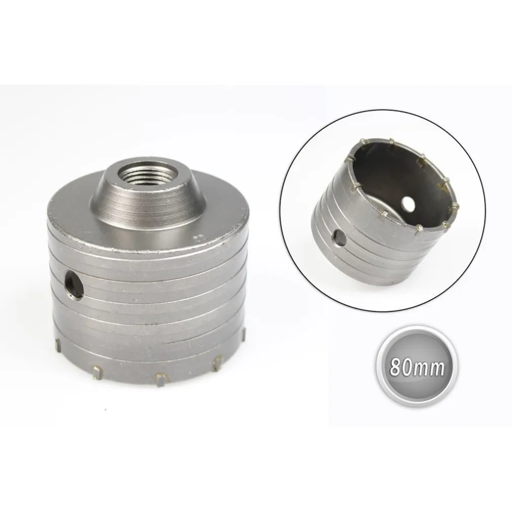 FRESA A TAZZA 80MM CAROTATRICE CON ASTA SDS PLUS 90MM CALCESTRUZZO CEMENTO