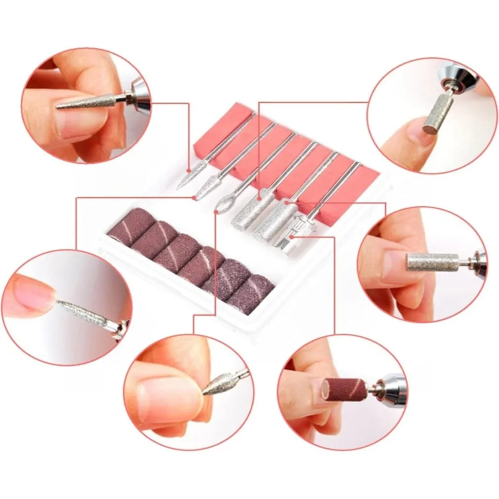 FRESA PER MANICURE 20000 GIRI/MIN ELETTRICO GEL LUCIDATORE PEDICURE SET LIME PER UNGHIE