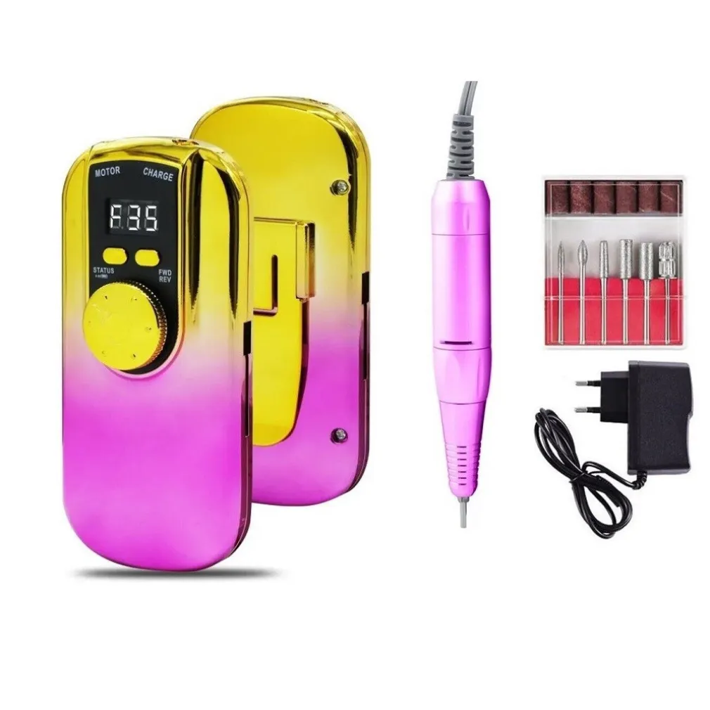 FRESA UNGHIE PORTATILE 35000GIRI RICARICABILE MANICURE PEDICURE NAIL 58W TX-8489