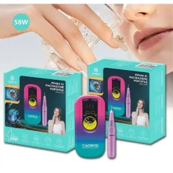 FRESA UNGHIE PORTATILE 35000GIRI RICARICABILE MANICURE PEDICURE NAIL 58W TX-8489