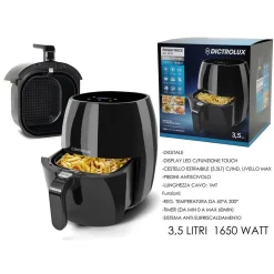 FRIGGITRICE AD ARIA 3,5 LT 1650 WATT DISPLAY LED DA 60 A 200 GRADI DISPLAY A LED