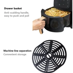 FRIGGITRICE AD ARIA CALDA SENZA OLIO AIRFREYER XL DIGITALE 6 LT PREMIUM 2400 W