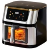 FRIGGITRICE AD ARIA DA 10 LITRI CUCINARE SANO SENZA OLIO DIGITALE 2800 W CON FINESTRA