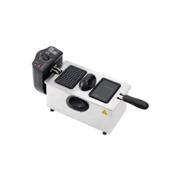 FRIGGITRICE ELETTRICA PROFESSIONALE ACCIAIO INOX 3 LITRI 2000W ROYALTY LINE