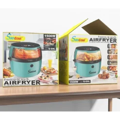 FRIGGITRICE Q-G9L DESIGN ELEGANTE FORNO FRIGGITRICE AD ARIA VISIBILE DA 9 LITRI