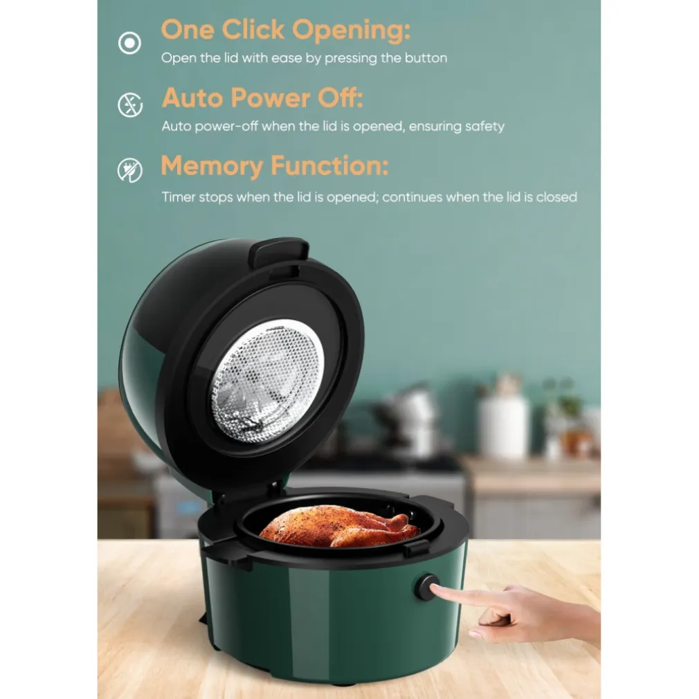 FRIGGITRICE Q-G9L DESIGN ELEGANTE FORNO FRIGGITRICE AD ARIA VISIBILE DA 9 LITRI