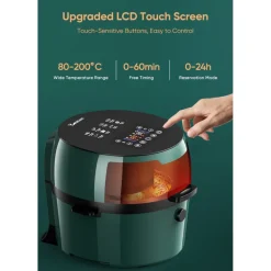 FRIGGITRICE Q-G9L DESIGN ELEGANTE FORNO FRIGGITRICE AD ARIA VISIBILE DA 9 LITRI