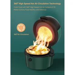 FRIGGITRICE Q-G9L DESIGN ELEGANTE FORNO FRIGGITRICE AD ARIA VISIBILE DA 9 LITRI