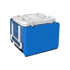 FRIGO PASSIVO PORTATILE 45LT CON TAVOLO PIEGHEVOLE PER CAMPEGGIO PICNIC SPIAGGIA 286512