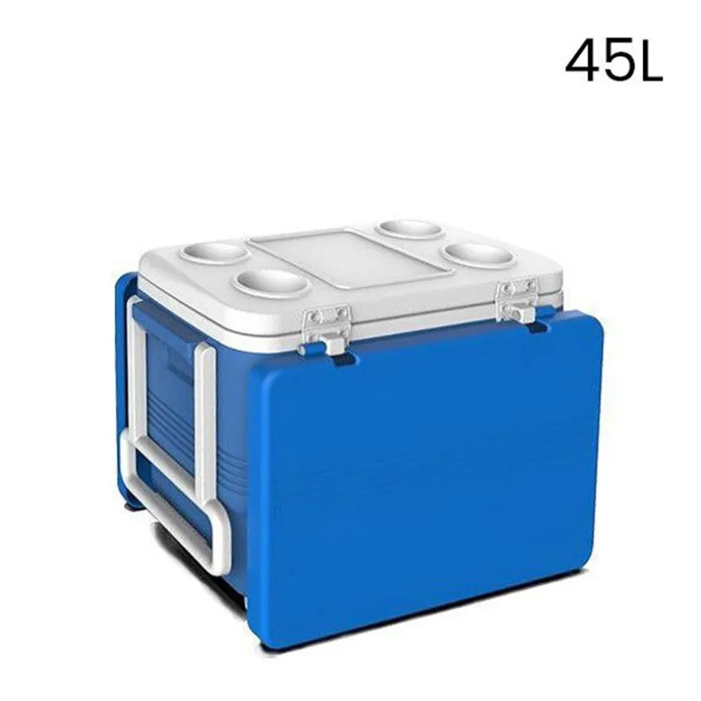 FRIGO PASSIVO PORTATILE 45LT CON TAVOLO PIEGHEVOLE PER CAMPEGGIO PICNIC SPIAGGIA 286512