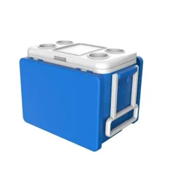 FRIGO PASSIVO PORTATILE 45LT CON TAVOLO PIEGHEVOLE PER CAMPEGGIO PICNIC SPIAGGIA 286512