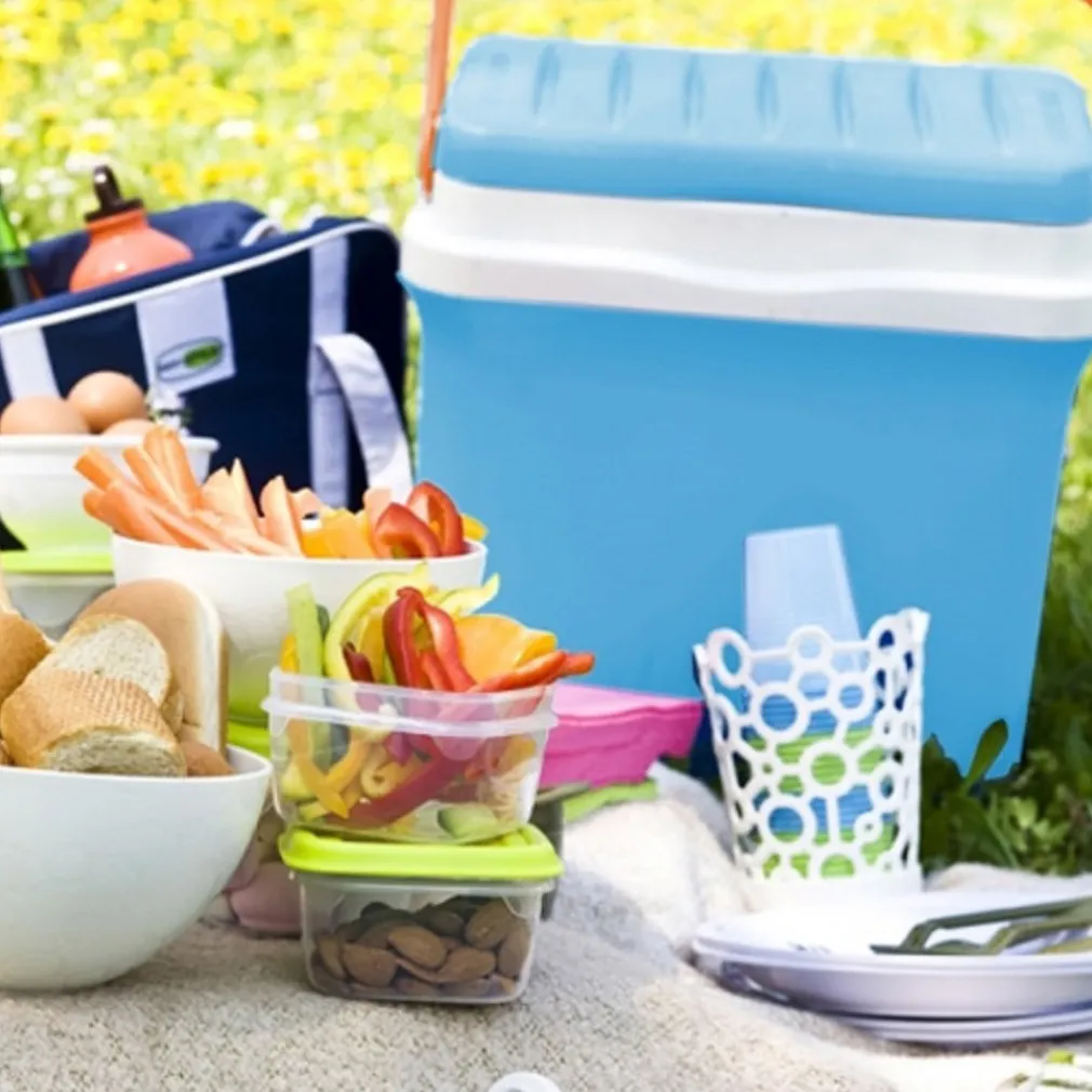 FRIGORIFERO PORTATILE 22,5 LITRI FRIGO AZZURRO AUTO CAMPER PICNIC CAMPEGGIO