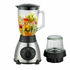 FRULLATORE 2 IN 1 PULSE LAMA ACCIAIO 1000W BROCCA VETRO 1,5LT + 1 PICCOLA Q-FR60