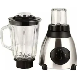 FRULLATORE 2 IN 1 PULSE LAMA ACCIAIO 1000W BROCCA VETRO 1,5LT + 1 PICCOLA Q-FR60