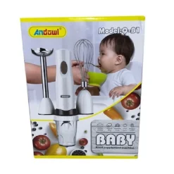 FRULLATORE AD IMMERSIONE 4 IN 1 150 W INTEGRATORE ALIMENTARE PER BAMBINI Q-B1