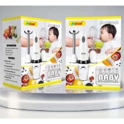 FRULLATORE AD IMMERSIONE 4 IN 1 150 W INTEGRATORE ALIMENTARE PER BAMBINI Q-B1