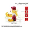 FRULLATORE ELETTRICO PORTATILE MINI PER FRAPPE PICCOLO MIXER DI VETRO TRITATUTTO