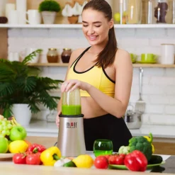 FRULLATORE MIXER BULLET ROBOT 21 PEZZI CON KIT CENTRIFUGA TRITATUTTO ELETTRICO