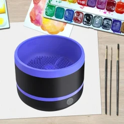 FRULLATORE PORTATILE AUTOMATICO PER PENNELLO PER PULIZIA SPAZZOLE ELETTRICO