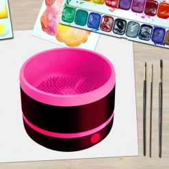 FRULLATORE PORTATILE AUTOMATICO PER PENNELLO PER PULIZIA SPAZZOLE ELETTRICO