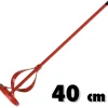 FRUSTA IN ACCIAIO ZINCATO PER MISCELATORE PITTURA COLLA MALTA COLORE ROSSO