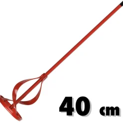 FRUSTA IN ACCIAIO ZINCATO PER MISCELATORE PITTURA COLLA MALTA COLORE ROSSO