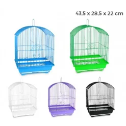 GABBIA PER UCCELLI 43.5 X 28.5 X 22 CM DI PICCOLE DIMENSIONI MANGIATOIE INCLUSE