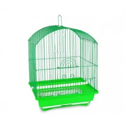 GABBIA PER UCCELLI 43.5 X 28.5 X 22 CM DI PICCOLE DIMENSIONI MANGIATOIE INCLUSE