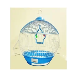 GABBIA PER UCCELLI GABBIETTA ALTALENA DOPPIA MANGIATOIA FONDO REMOVIBILE 30h