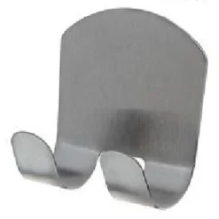 GANCIO ADESIVO MULTIUSO APPENDINO PARETE CUCINA BAGNO ATTACCAPANNI DOPPIO 59667