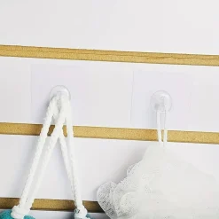 GANCIO ADESIVO TRASPARENTE APPENDINO PER PARETE CUCINA BAGNO ATTACCAPANNI 87754