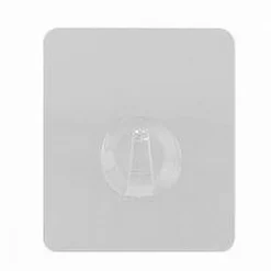 GANCIO AUTOADESIVO APPENDINO A PARETE CUCINA BAGNO ATTACCAPANNI TRASPARENTE 87753