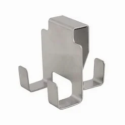 GANCIO BIFACCIALE PER PORTA BOX DOCCIA CON 3 GANCI ACCAPPATOIO TELO BAGNO 87767