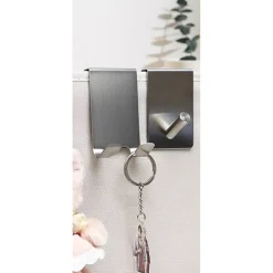 GANCIO BIFACCIALE PORTA BOX DOCCIA A 3 GANCI ACCAPPATOIO TERGIVETRO BAGNO 87768