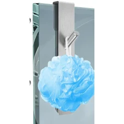 GANCIO DOPPIO PER PORTA BOX DOCCIA PER APPENDERE ASCIUGAMANI BAGNO 4X18 CM 87766