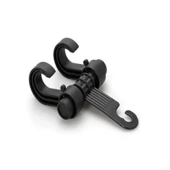 GANCIO DOPPIO PORTA BORSA OGGETTI PER SEDILE AUTO SPESA BUSTA