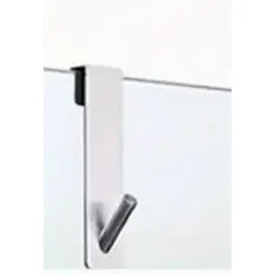 GANCIO PER PORTA BOX DOCCIA APPENDI ASCIUGAMANO ACCAPPATOIO BAGNO 4X13.5CM 87764
